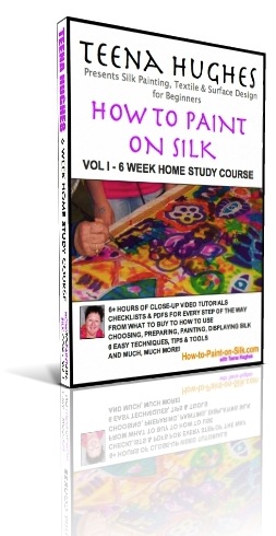 How to Paint on Silk DVD Vol 1 for Beginners How to Paint on Silk DVD Vol 1